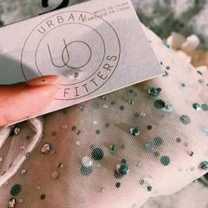 Urban Outfitters Sheer Gem Socks